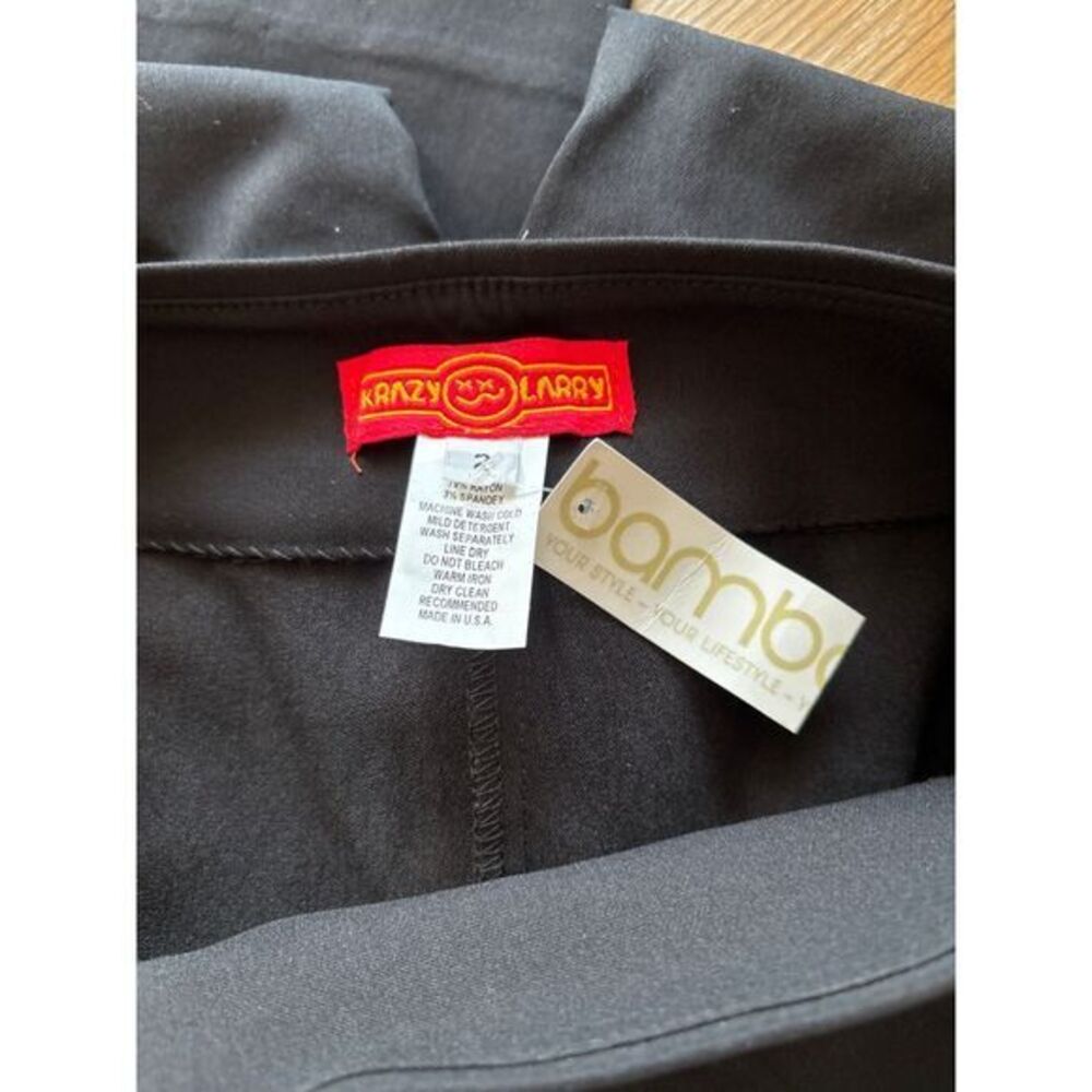 Krazy Larry NWT womens size 2 leggings black - Picture 3 of 4